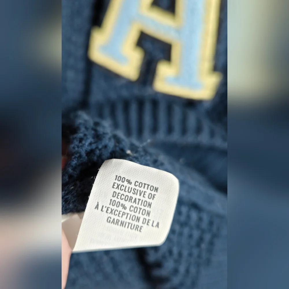 Aerie Preppy Heritage Academia Varsity‎ Button Cardigan Sweatee, Medium